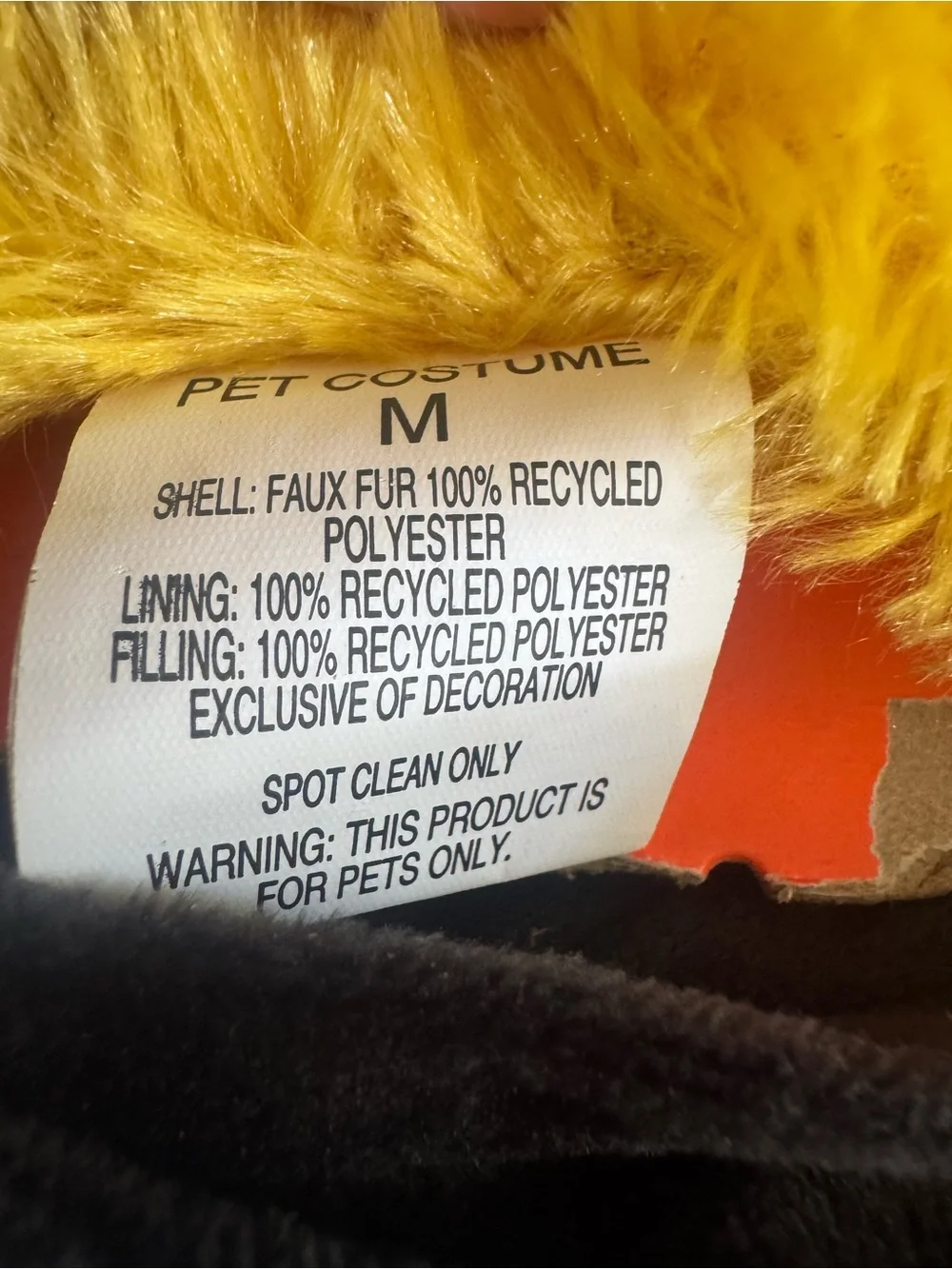 BOOTS & BARKLEY yellow bumblebee Halloween costume size medium
